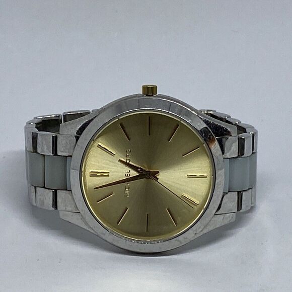 Michael Kors MK4295 Women's Stainless Steel Analog Gold Dial Quartz Watch WO680 - Picture 7 of 12